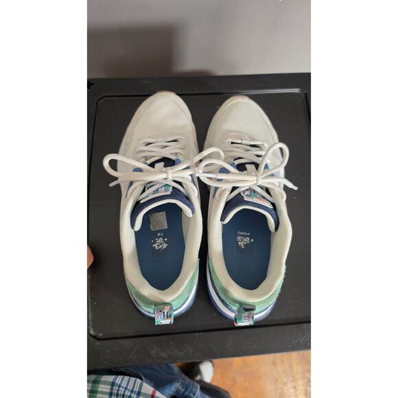 PUMA Mirage Sport White Blue Green Colorblock 397817-02 Men's Athletic Sneakers - Picture 7 of 12